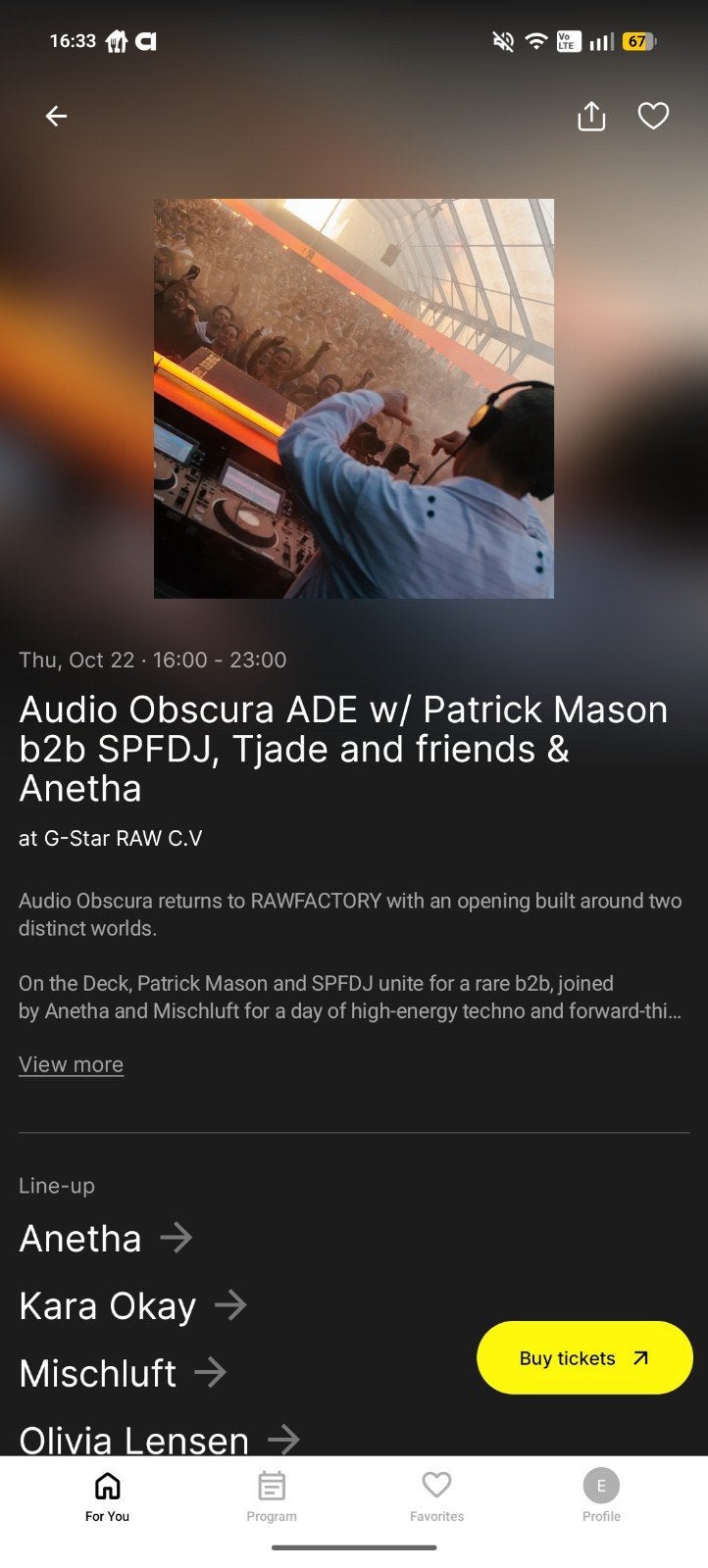 ade audio obscura Tjade & friends, Tickets en Kaartjes