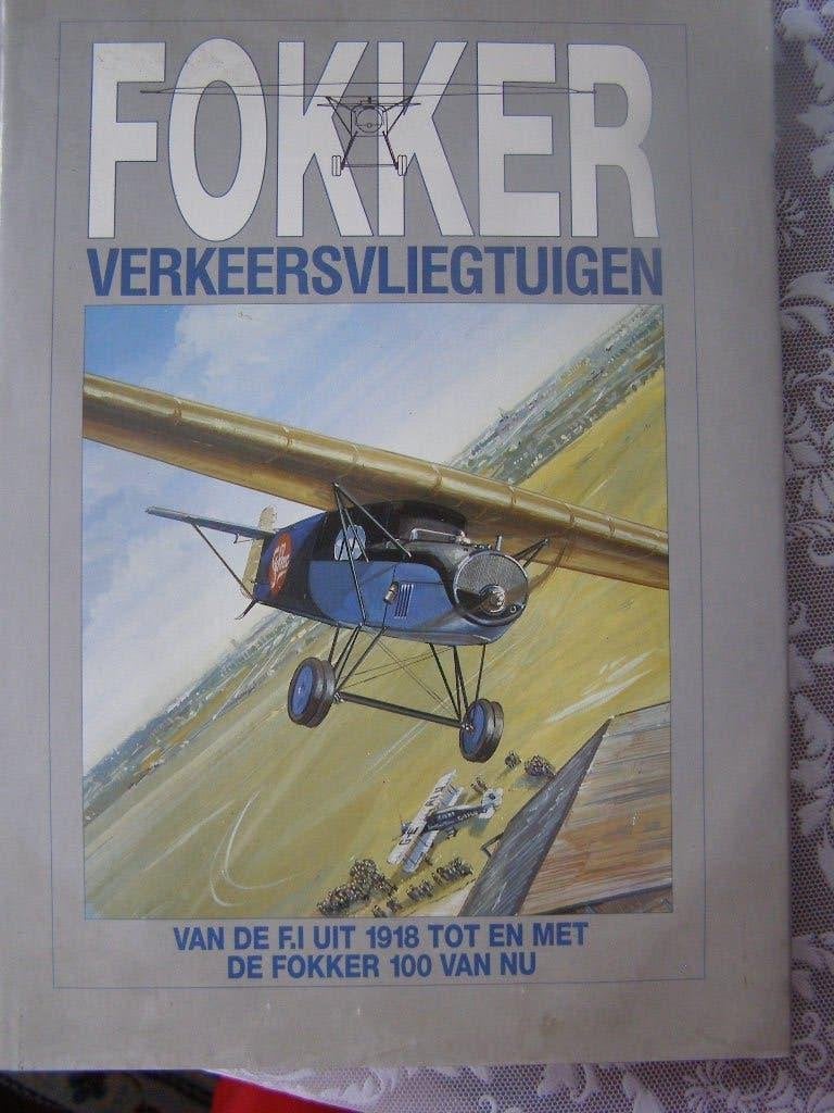 boek vliegtuigen 70 jaar Fokker verkeersvliegtuigen 1989, Boeken, Ophalen of Verzenden, Zo goed als nieuw, Vliegtuig
