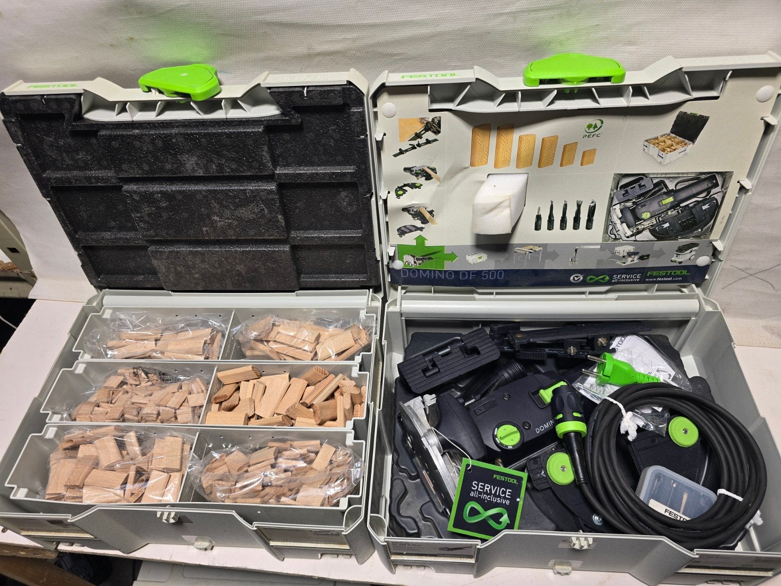 Festool DF500 SET dominofrees met assortiment domino  s, Ophalen of Verzenden, Festool, N.v.t, N.v.t