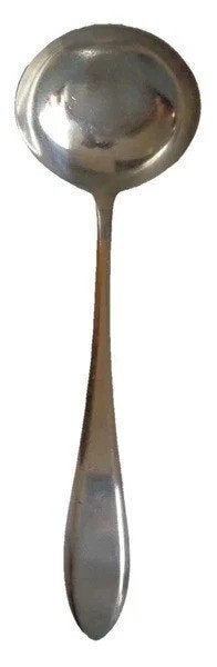 Nieuwpoort puntfilet 90 verzilverde sauslepel 18cm, Antiek en Kunst, Antiek | Bestek, Verzenden