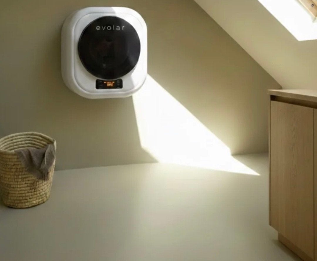 EVOLAR MINI WASMACHINE MET DROGER - WIT, Ophalen, Zo goed als nieuw
