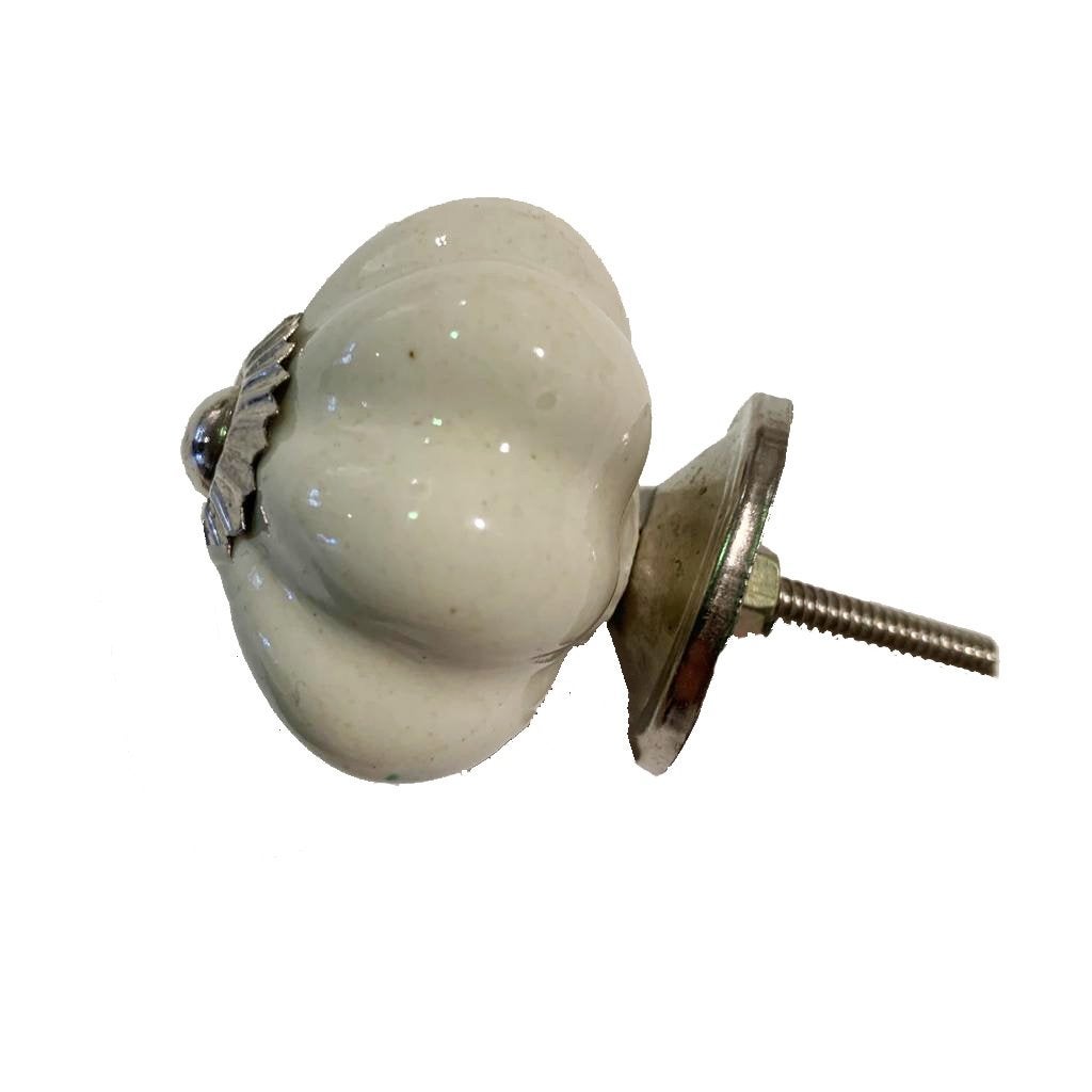 Vintage crème porseleinen KNOP kastknop ladeknop porselein, Ophalen of Verzenden