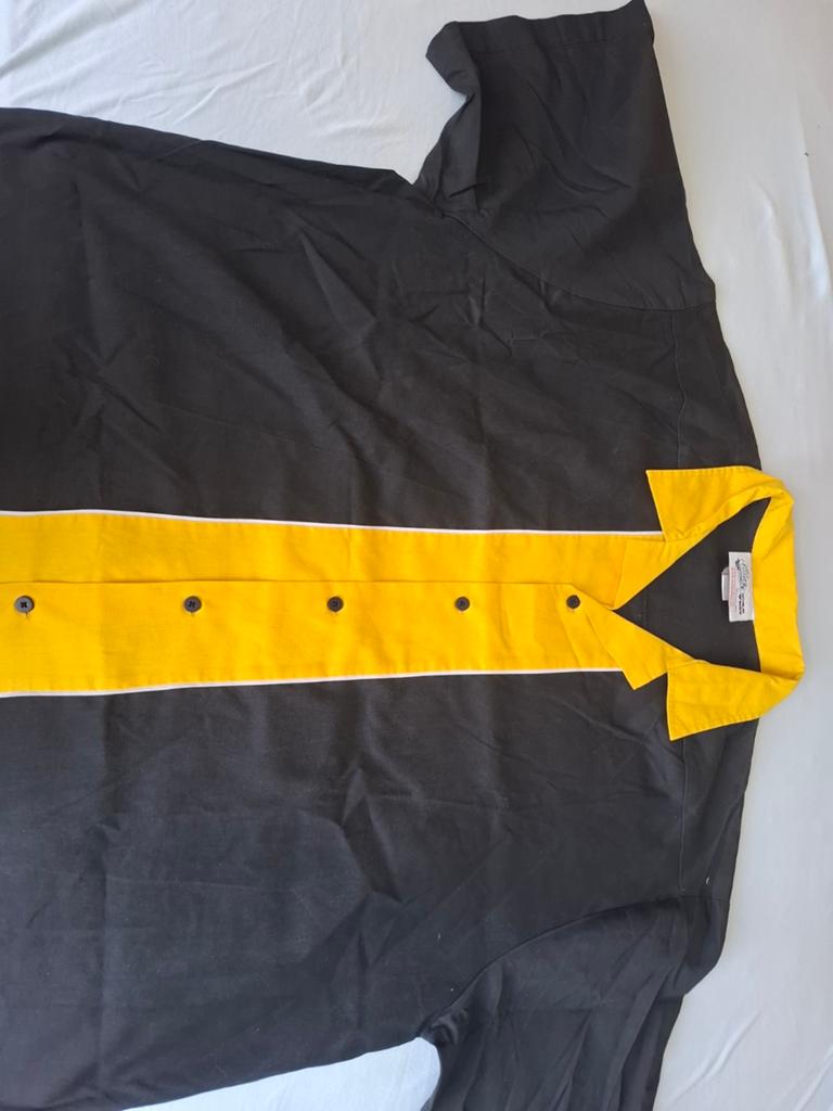 Amerikaanse blouse, Ophalen of Verzenden, Zo goed als nieuw, Zwart, Overige halswijdtes