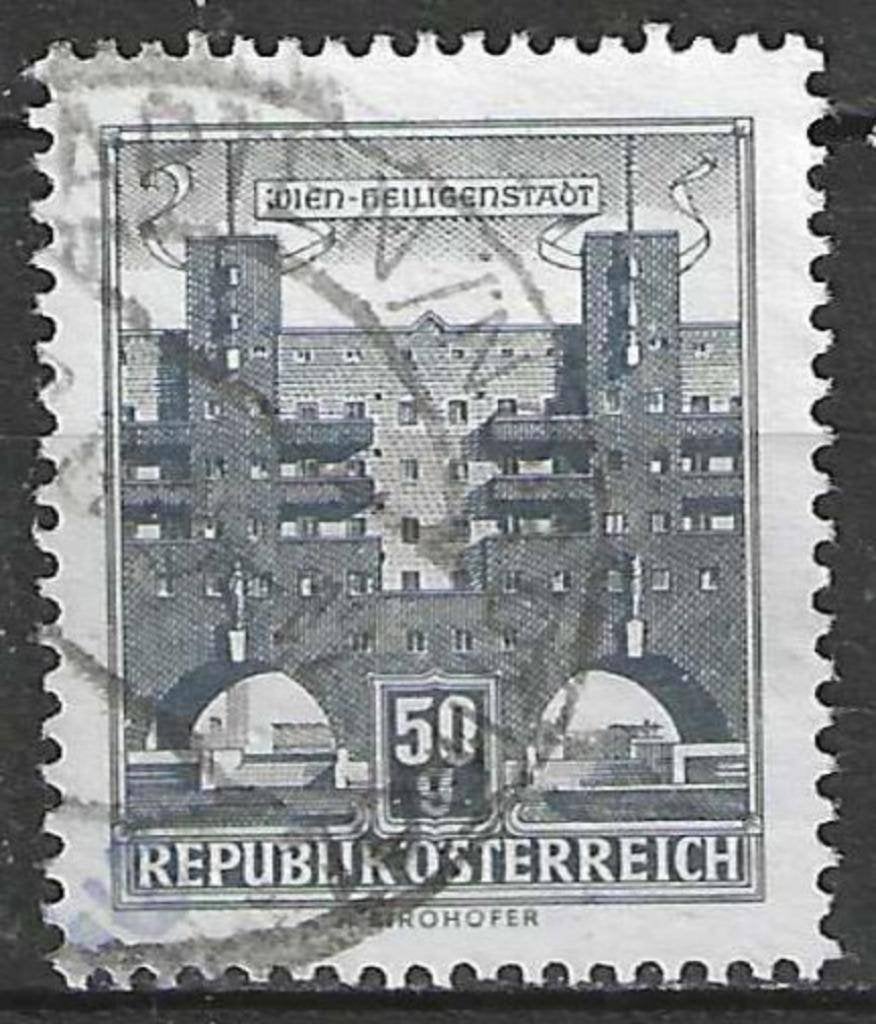 Oostenrijk 1957/1965 - Yvert 869AB - Monument of Gebouw (ST), Verzenden, Gestempeld