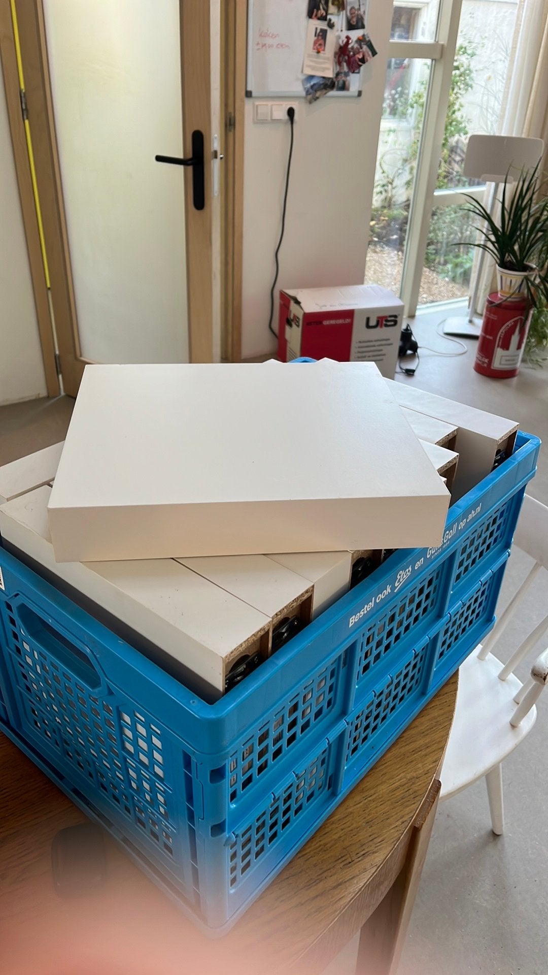 Lack plankjes IKEA wit - 11 stuks, Ophalen, Gebruikt