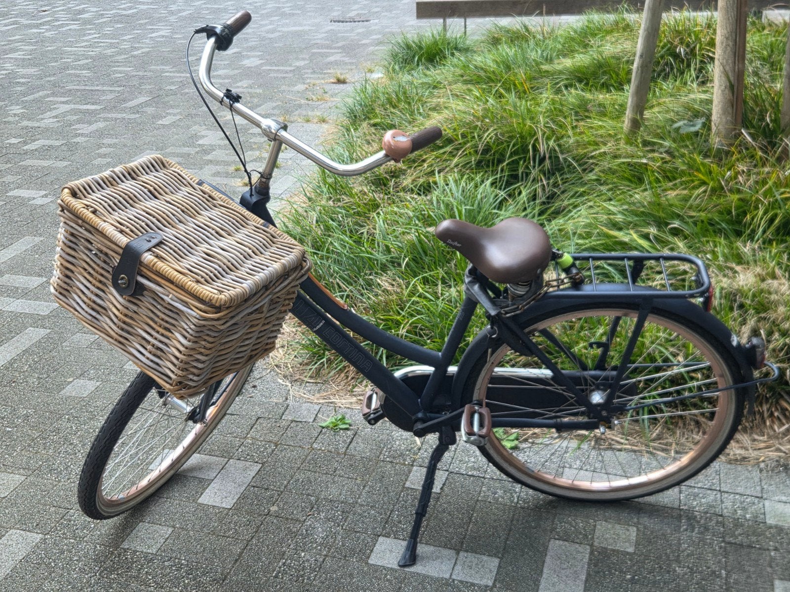 Cortina U4 Transportfiets 28 inch - Nexus 3 - Rieten mand, Ophalen of Verzenden, Gebruikt, 26 inch of meer, Versnellingen