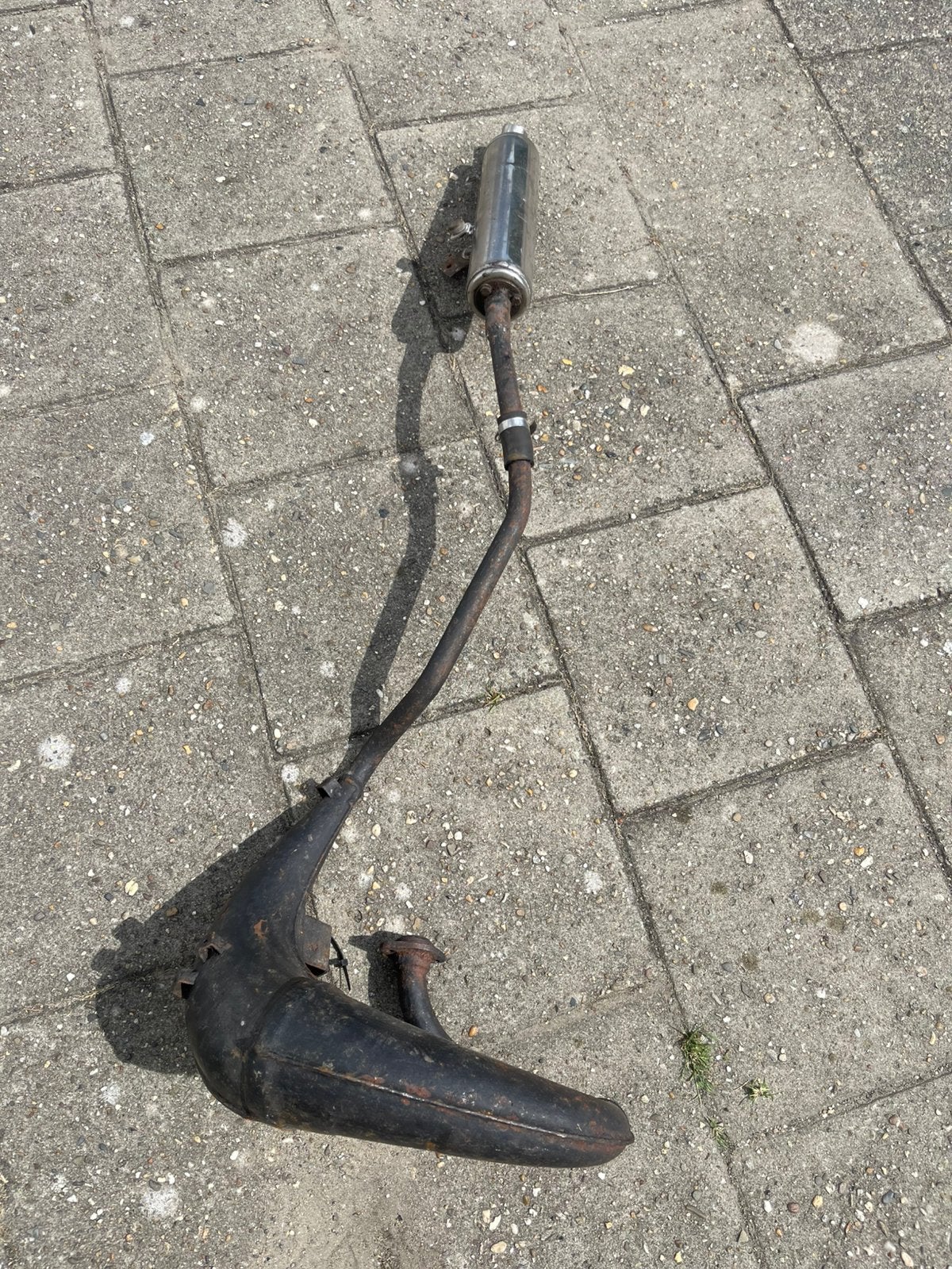 Originele uitlaat begrensd 45 derbi senda xtreme drd racing, Ophalen of Verzenden, Zo goed als nieuw, Uitlaat