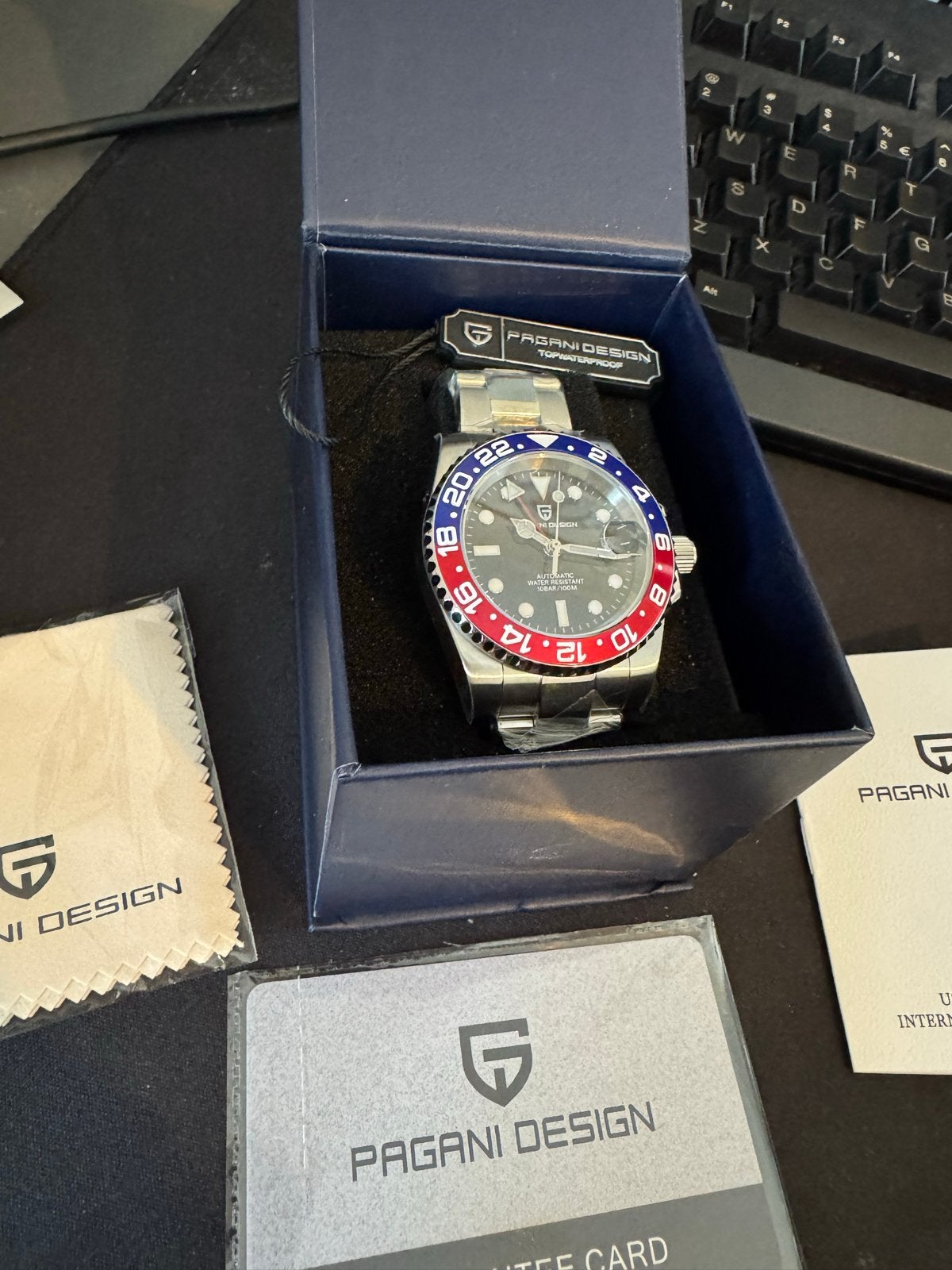 Pagani Design GMT Duiker Horloge 100m RVS - Nieuw, Sieraden, Tassen en Uiterlijk, Horloges | Heren, Overige merken, Staal, Polshorloge