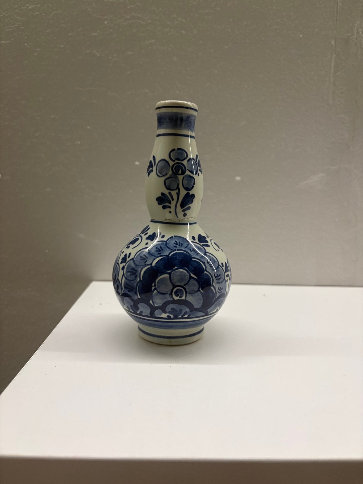 Delfts Blauw vaasje, handgeschilderd, Holland, Ophalen