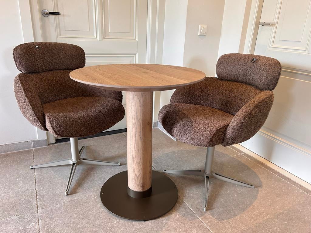 PMP Furniture eetkamerstoel Diana Chocolate nieuw 14ST, Ophalen, Bruin, Zo goed als nieuw, Eén
