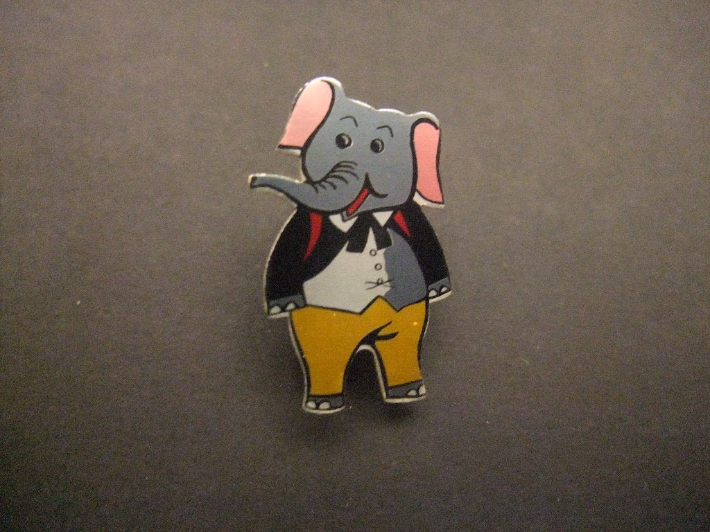 Flipje Tiel  Flapoor Olifant, vriendje van Flipje, speld, Ophalen of Verzenden, Gebruikt, Overige onderwerpen