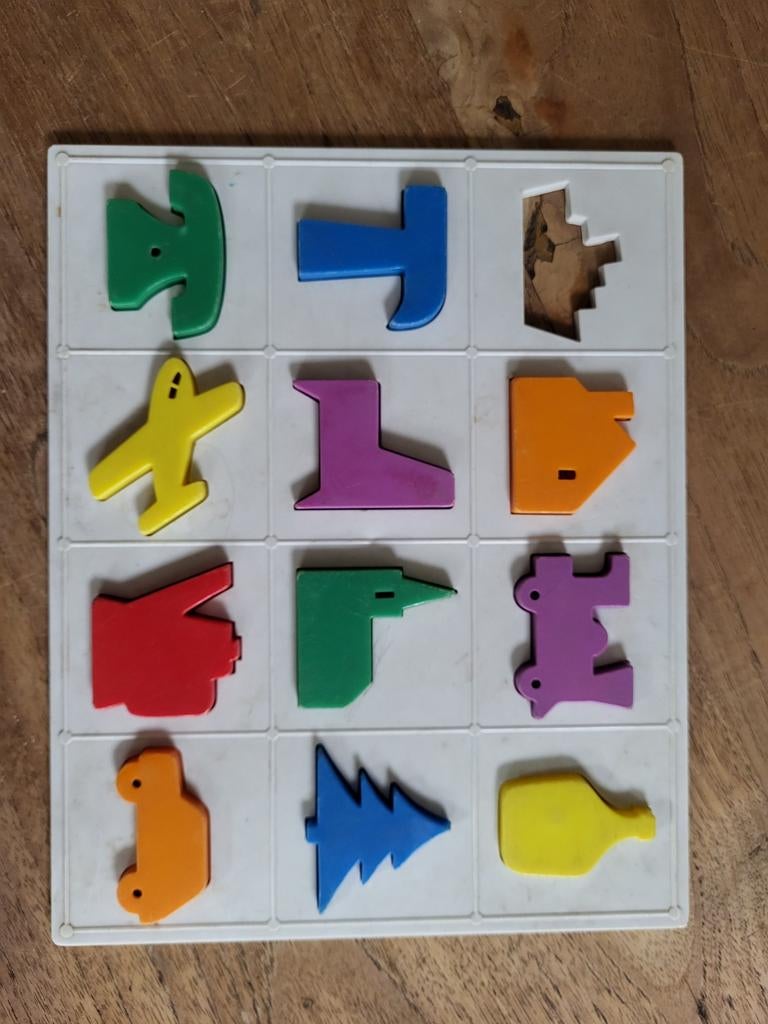 Jaren 80 vormenpuzzel, 1 mist, Ophalen of Verzenden, Meer dan 50 stukjes, Gebruikt, 6 jaar of ouder