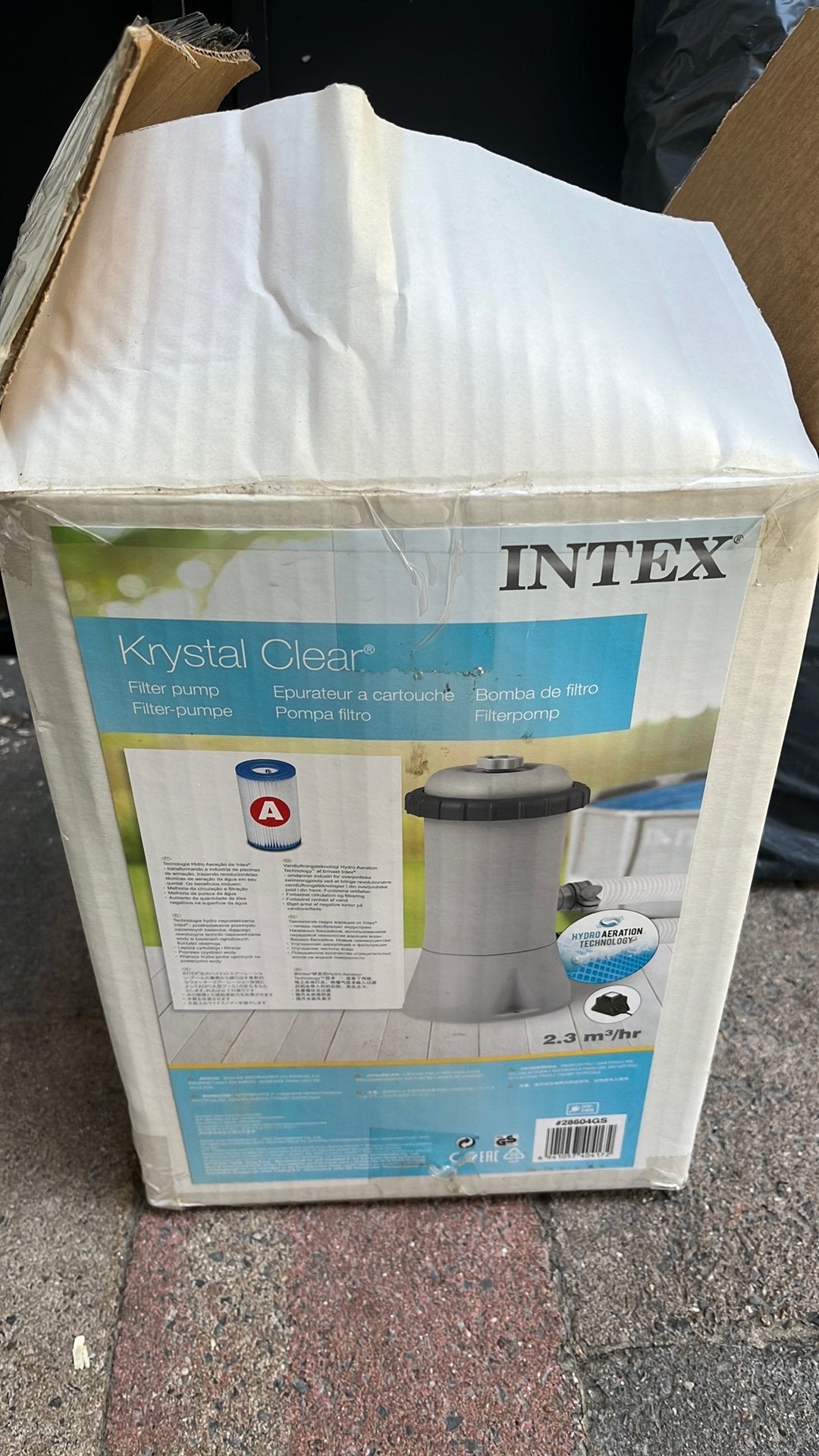 Intex Krystal Clear filterpomp zwembad, Tuin en Terras, Zwembad-toebehoren, Ophalen of Verzenden, Gebruikt, Zwembadpomp