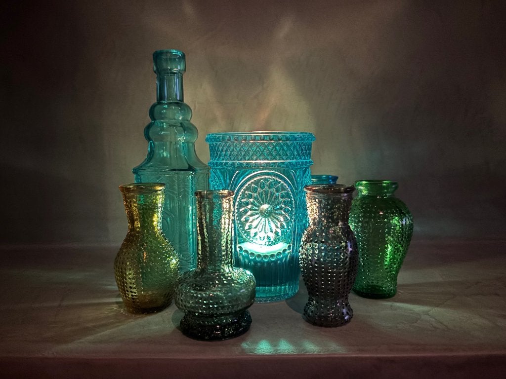 KLEIN Gekleurd Glas 17/11/8 cm, Ophalen