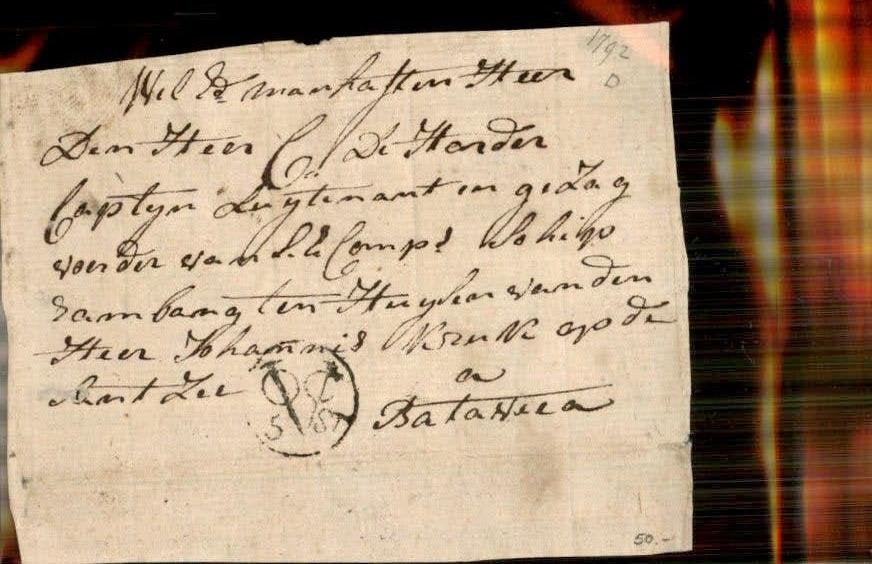 VOC - Stempel - Nederlands Indië, Verzenden, Brief