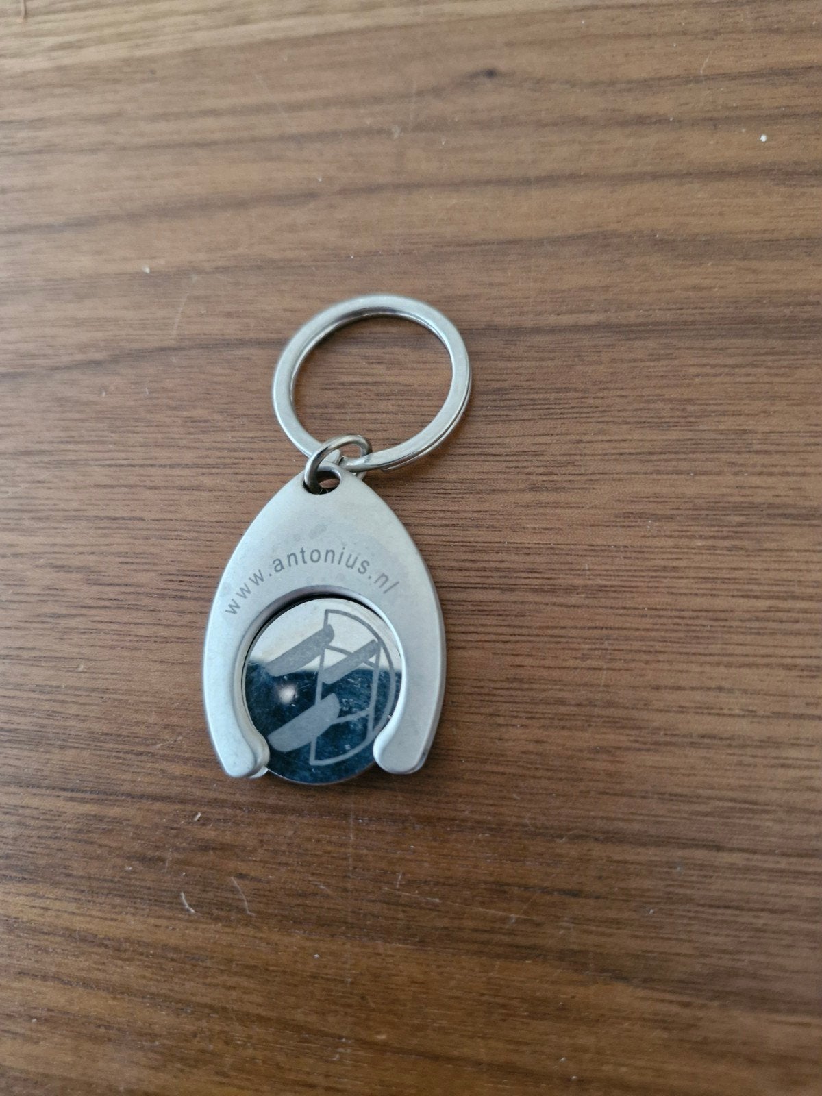 Sleutelhanger met winkelwagenmuntje Antonius, Verzamelen, Sleutelhangers, Ophalen of Verzenden, Gebruikt