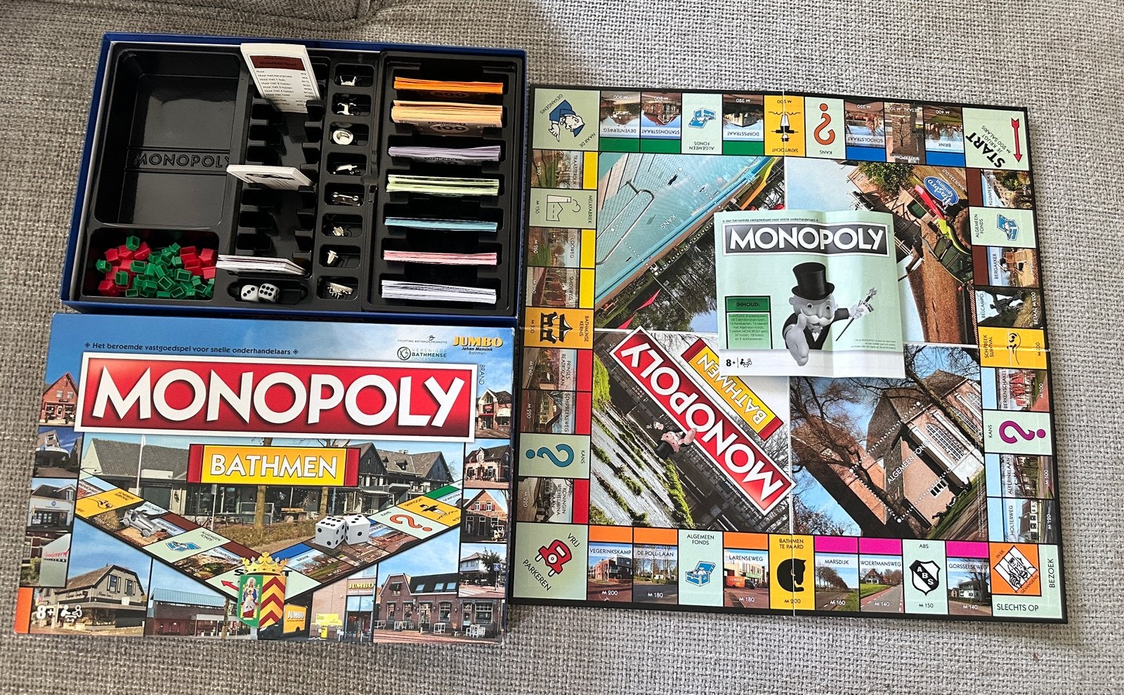 ZGAN: Monopoly Bathmen, Hobby en Vrije tijd, Gezelschapsspellen | Bordspellen, Vijf spelers of meer, Ophalen of Verzenden, Zo goed als nieuw