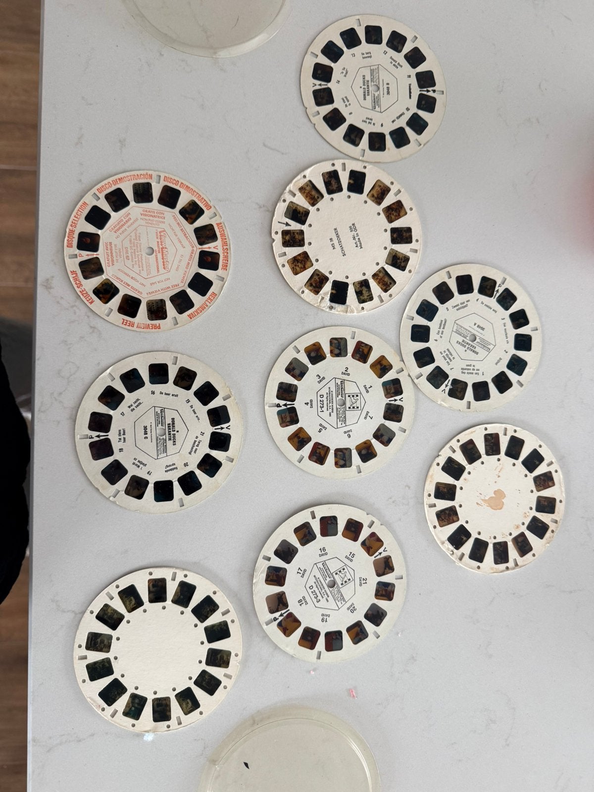 Viewmaster schijfjes, Verzenden