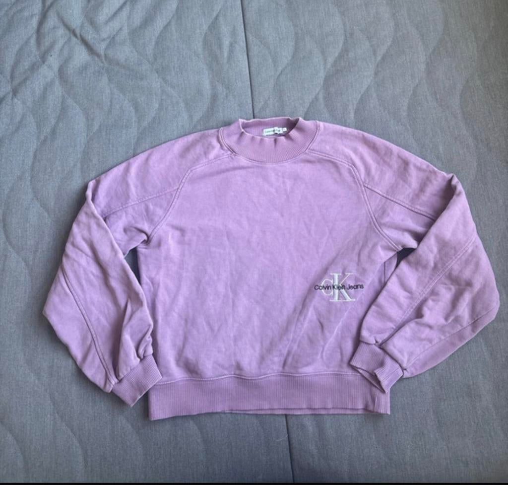 Oudroze/lila calvin klein jeans trui 16/176, Verzenden, Zo goed als nieuw, Maat 34 (XS) of kleiner, Overige kleuren
