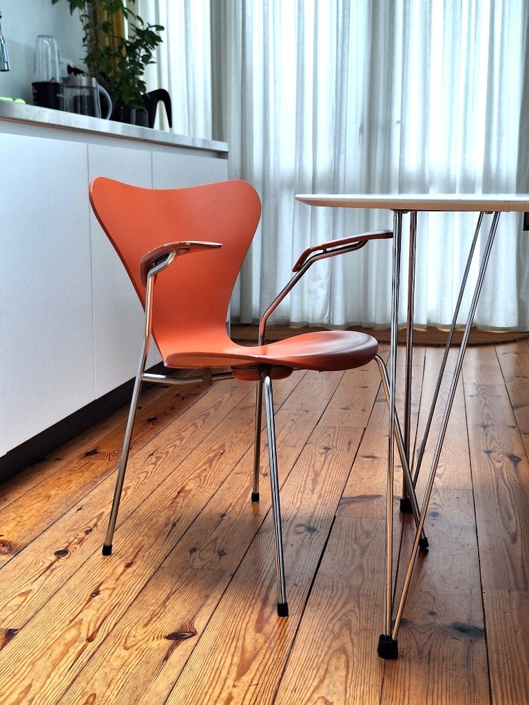 vlinderstoel S7 serie - arne jacobsen, Huis en Inrichting, Ophalen, Gebruikt, Hout, Eén