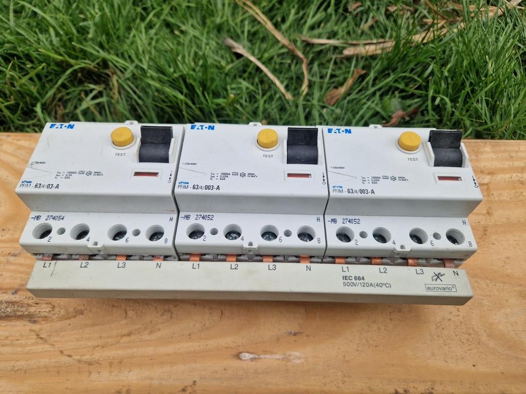 Eaton Krachtstroom Aardlekschakelaar 63A aardlek, Ophalen of Verzenden