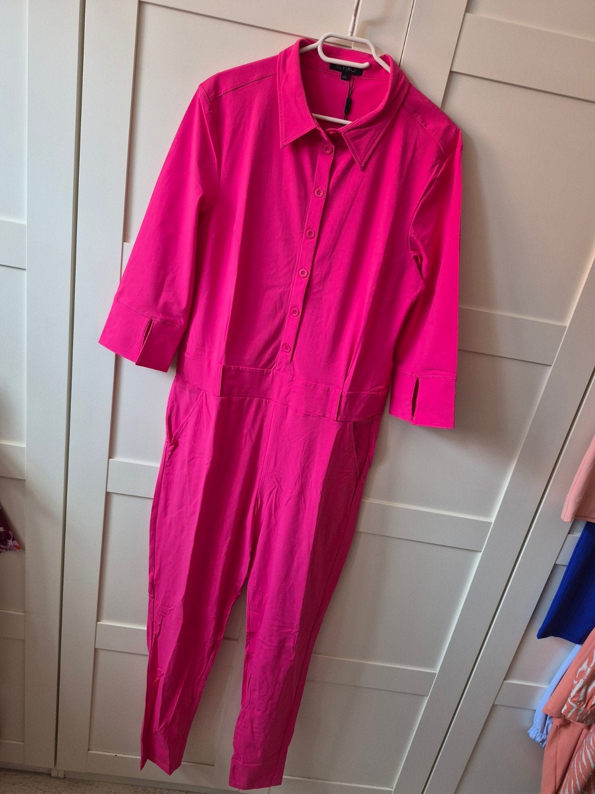 Mi Piace Jumpsuit XXL Fuchsia Travelstof Skinny Model, Mi Piace, Ophalen of Verzenden, Nieuw