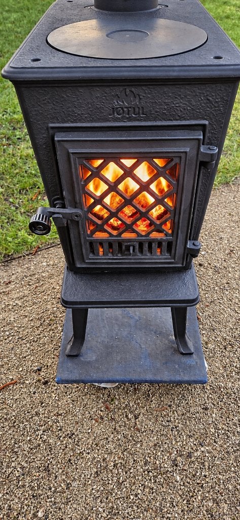 Jotul 602 CB – Noorse gietijzeren houtkachel – Klassieker!, Overige soorten, Ophalen of Verzenden, Zo goed als nieuw, Vrijstaand