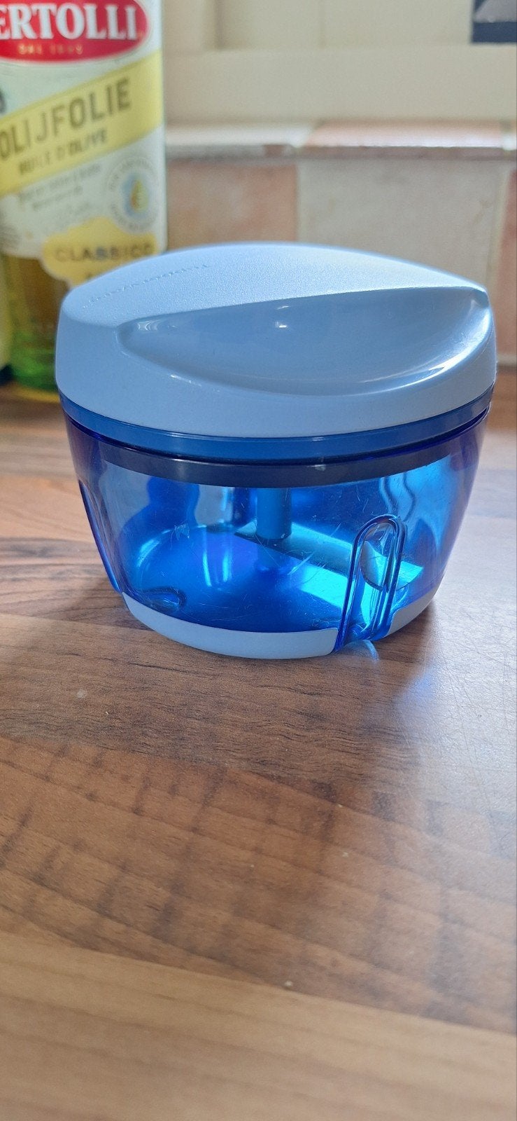 Tupperware uiensnijder, Huis en Inrichting, Keuken | Tupperware, Blauw, 300 ml, Overige typen, Ophalen of Verzenden