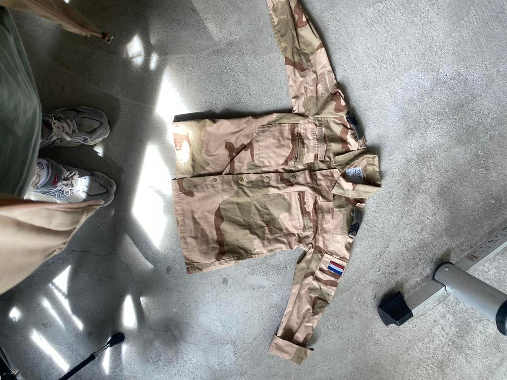 Militair pak broek en jasje, Verzamelen, Militaria | Algemeen, Landmacht, Kleding of Schoenen, Nederland, Ophalen of Verzenden