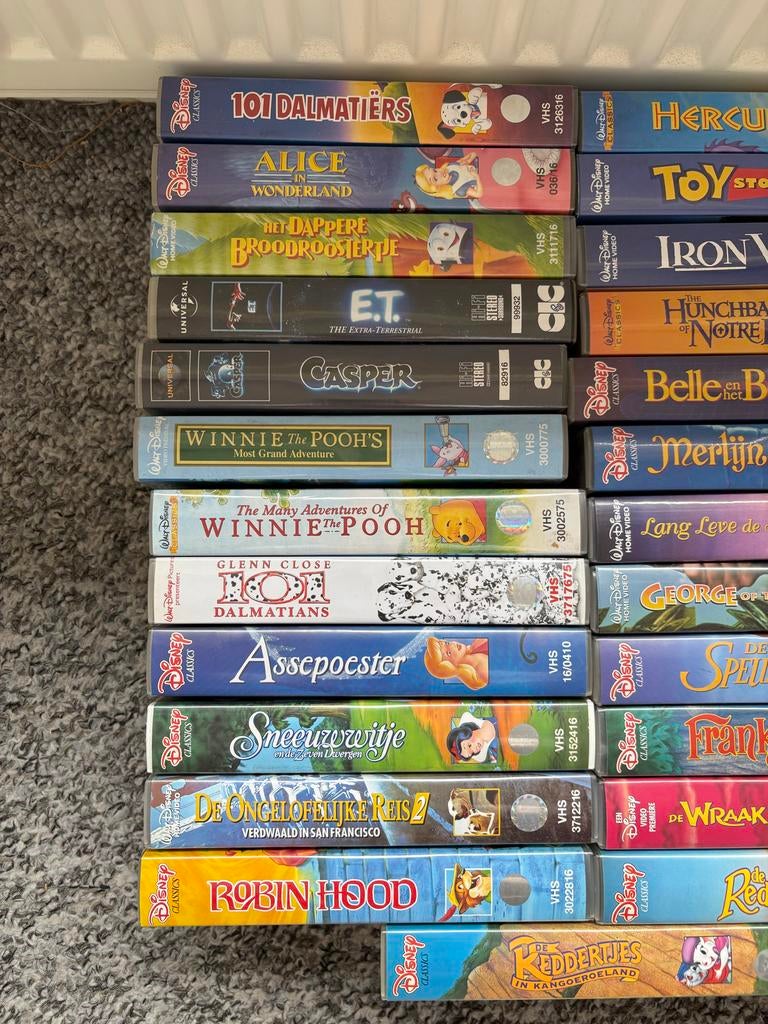 Grote collectie originele Disney VHS banden, Alle leeftijden, Ophalen of Verzenden, Gebruikt, Overige genres