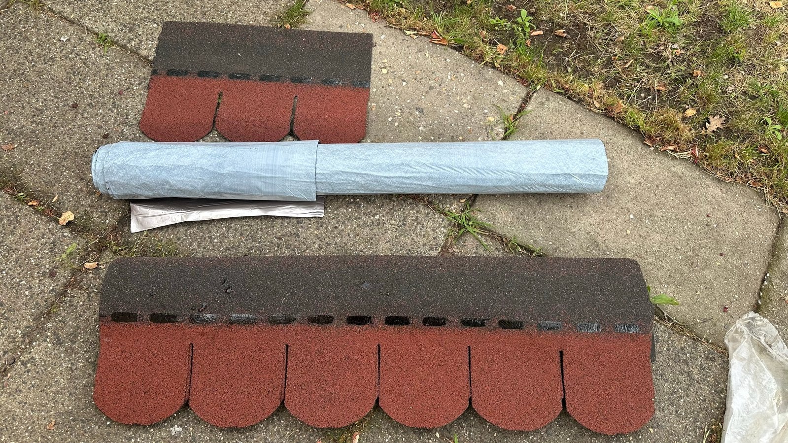 Dakshingels rood dakbedekking schuurtje, Ophalen, Overige materialen, Zo goed als nieuw, Minder dan 5 m²