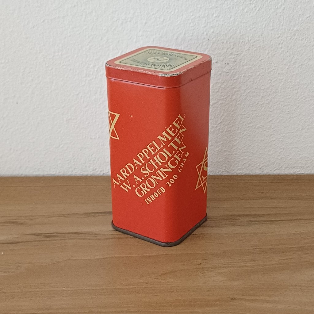 Blik Aardappelmeel W.A. Scholten, Ophalen of Verzenden, Gebruikt, Overige, Overige merken