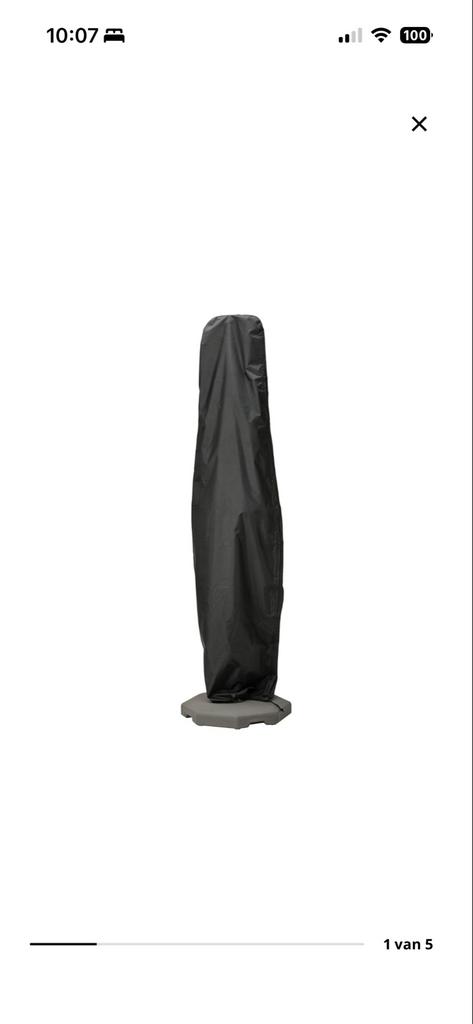 IKEA Tostero Parasolhoes - Beschermhoes voor Parasol, Ophalen, Zo goed als nieuw, Waterdicht, Minder dan 1 meter