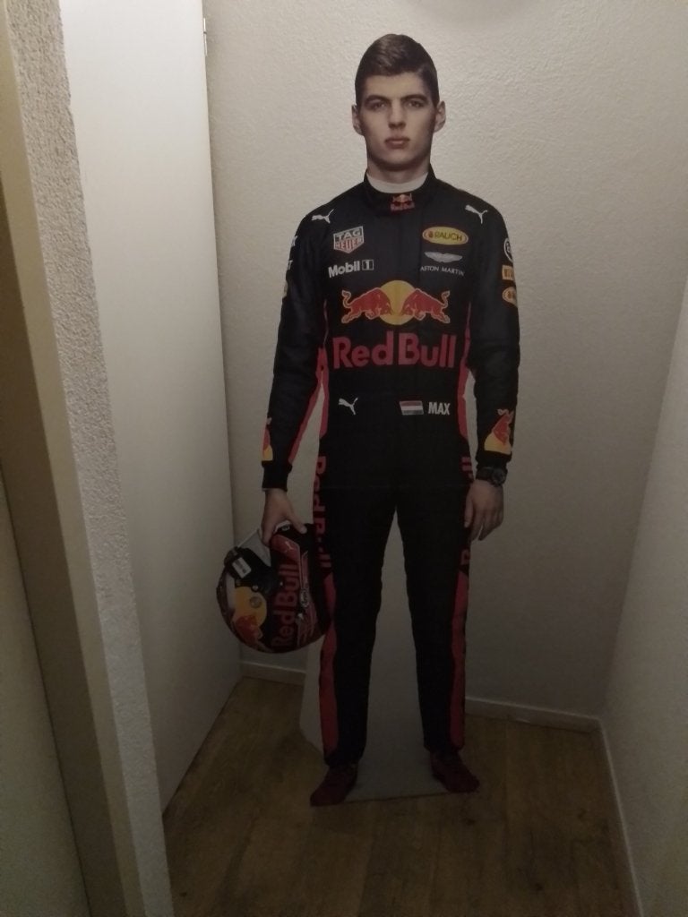 Max Verstappen kartonnen reclame pop, Ophalen, Gebruikt, Formule 1