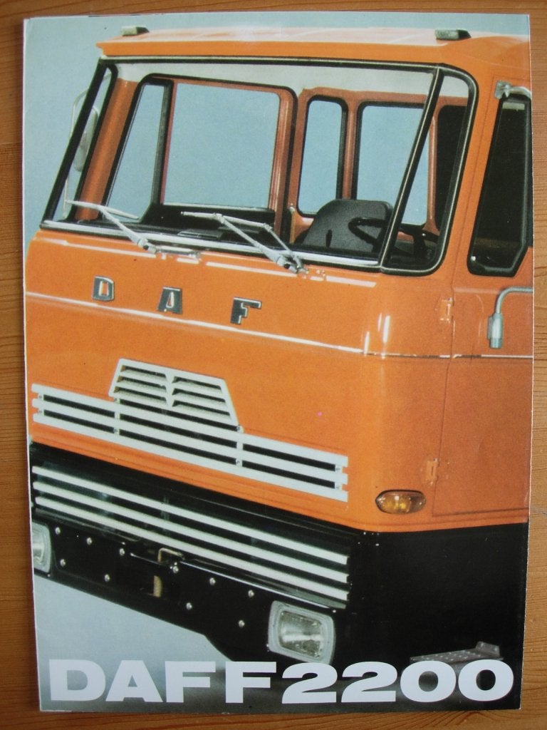 DAF F 2200 Brochure 1972 - F2200 - NL, Ophalen of Verzenden, Zo goed als nieuw, Overige merken, DAF