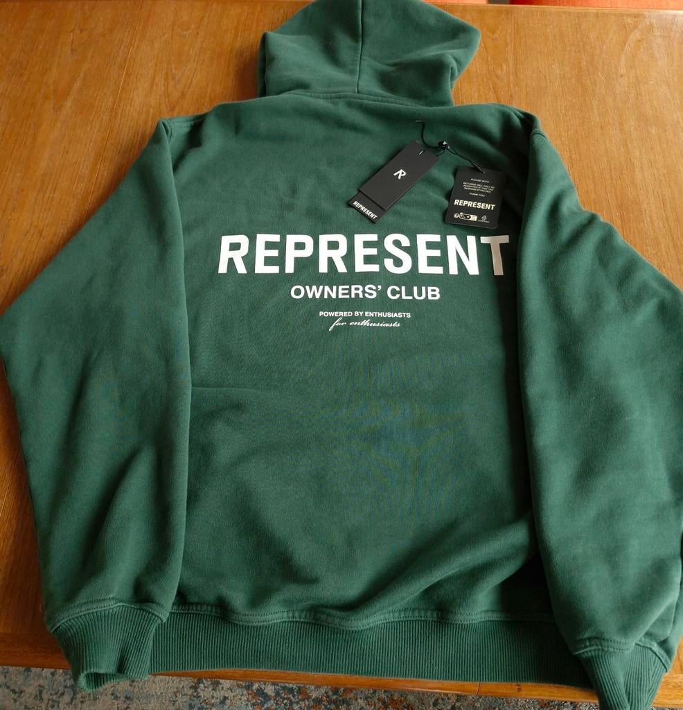 Represent hoodie XXS Racing Green, Maat 48/50 (M), Ophalen of Verzenden, Groen, Represent