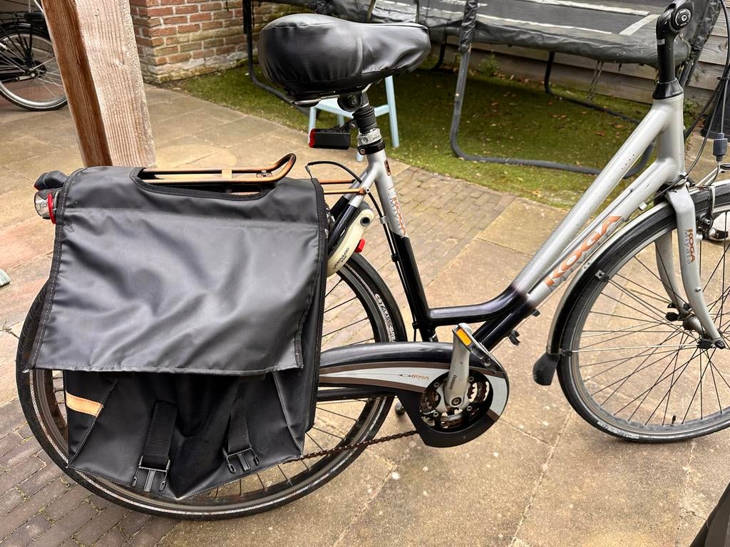Koga Miyata damesfiets met fietstassen, Velgrem, Versnellingen, Ophalen, Overige merken