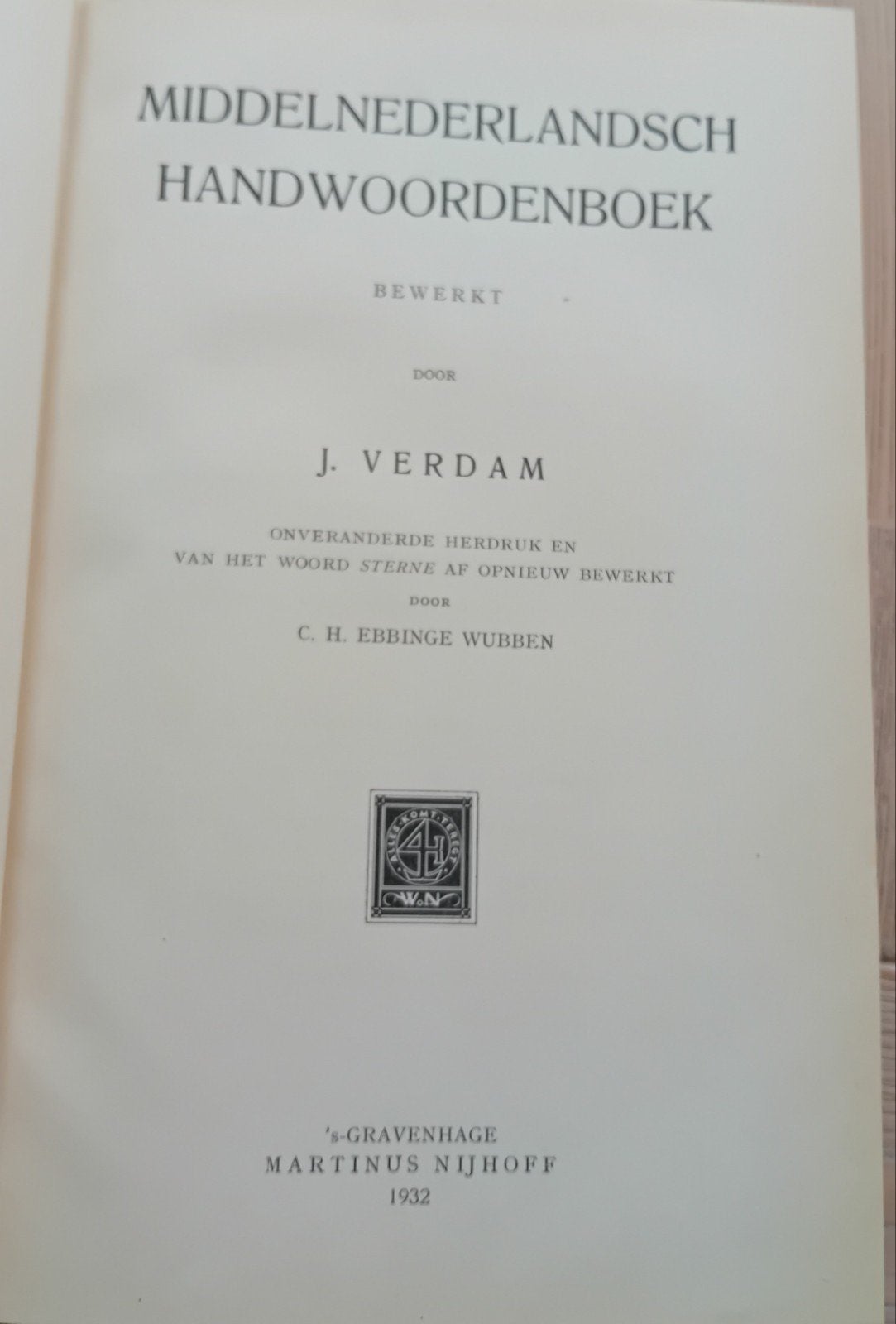 Middelnederlandsch handwoordenboek , J. Verdam , 1932, Ophalen, Gelezen, Overige uitgevers