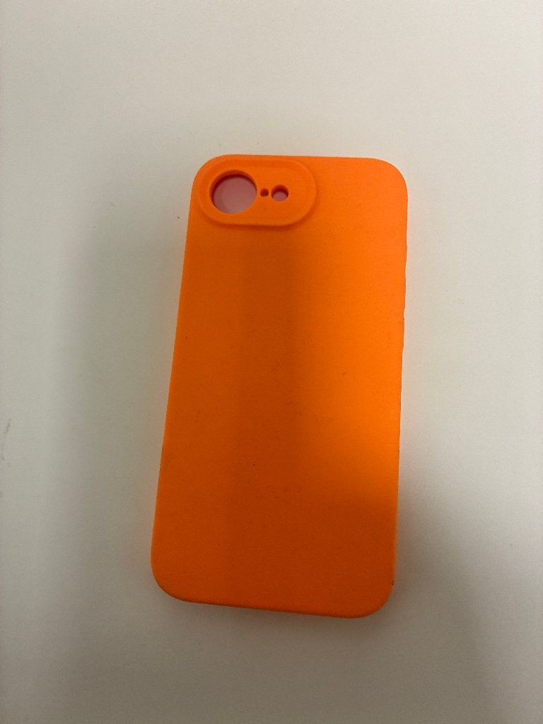 Cover iPhone 16E - 17E - nieuw - oranje, IPhone 16e, Oranje, Frontje of Cover, Nieuw
