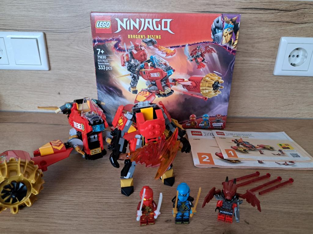 Lego 71830 Ninjago Kai's Mech Storm Rider (compleet), Kinderen en Baby's, Speelgoed | Duplo en Lego, Lego, Ophalen of Verzenden