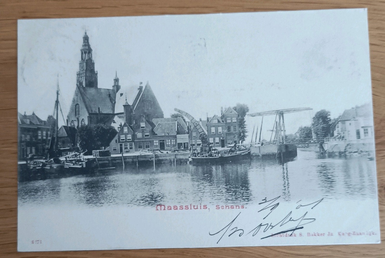 Ansichtkaart Maassluis Schans, Ophalen of Verzenden, Voor 1920, Gelopen, Zuid-Holland