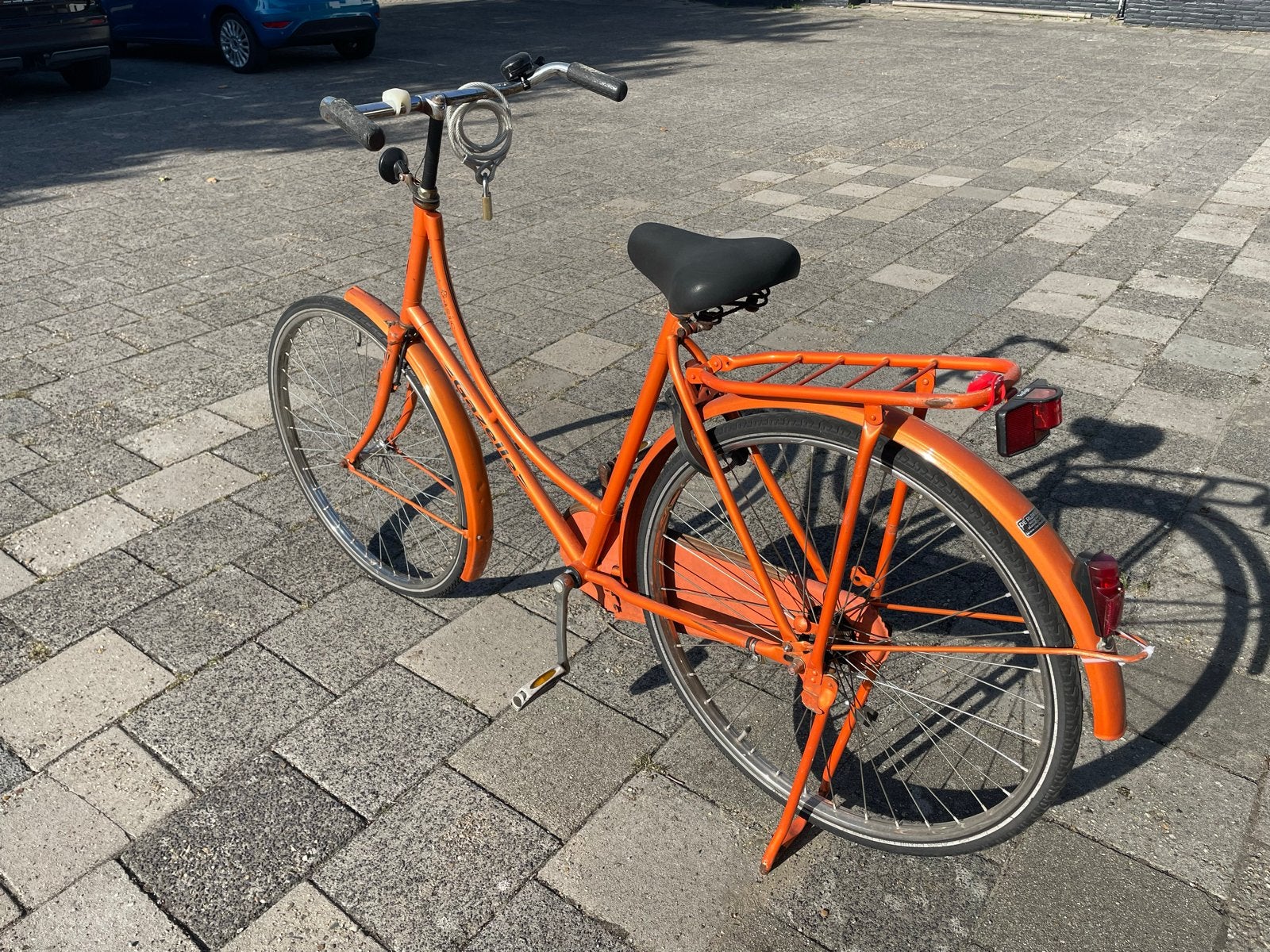 Oranje Gazelle Fiets - Klassiek Model, Fietsen en Brommers, Ophalen, Terugtraprem, Gazelle, 53 tot 56 cm