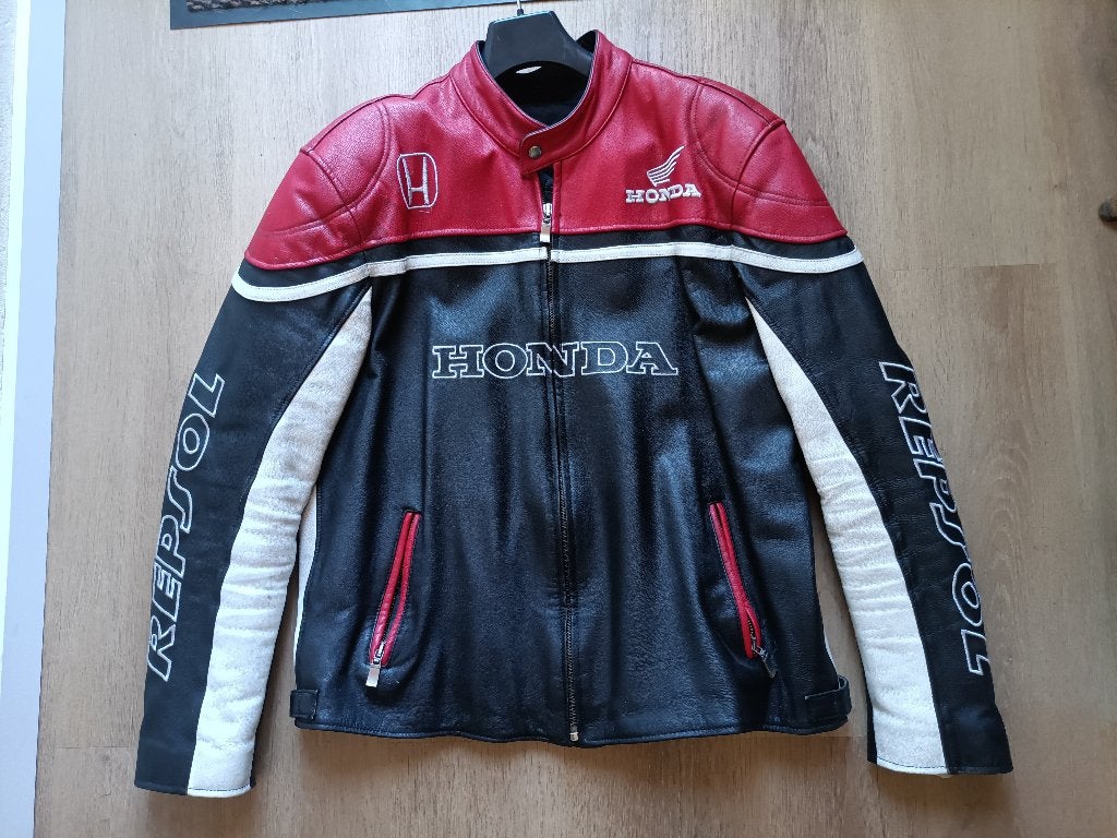 Motorjack Honda Repsol, Motoren, Kleding | Motorkleding, Ophalen, Tweedehands, Heren, Jas | leer
