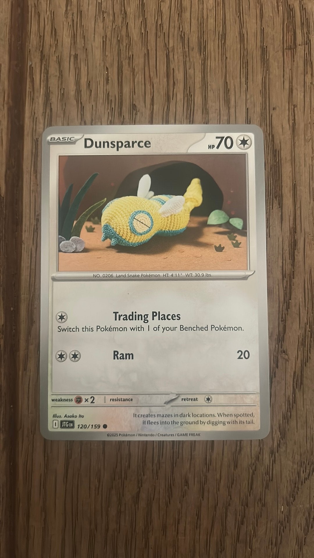 Dunsparce jtg120 asako ito, Verzenden, Zo goed als nieuw