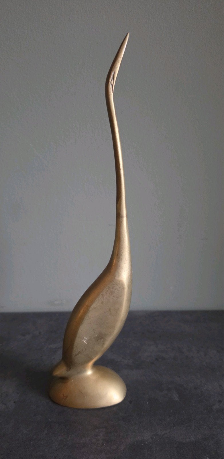 Vintage Messing Kraanvogel, Ophalen of Verzenden