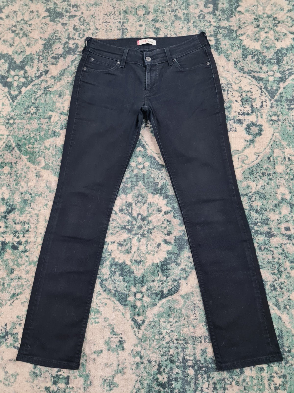 Levi’s 571 Slim Fit W32 L32 Tulsi3232 Mid-rise, Zwart, Ophalen of Verzenden, Zo goed als nieuw, W30 - W32 (confectie 38/40)