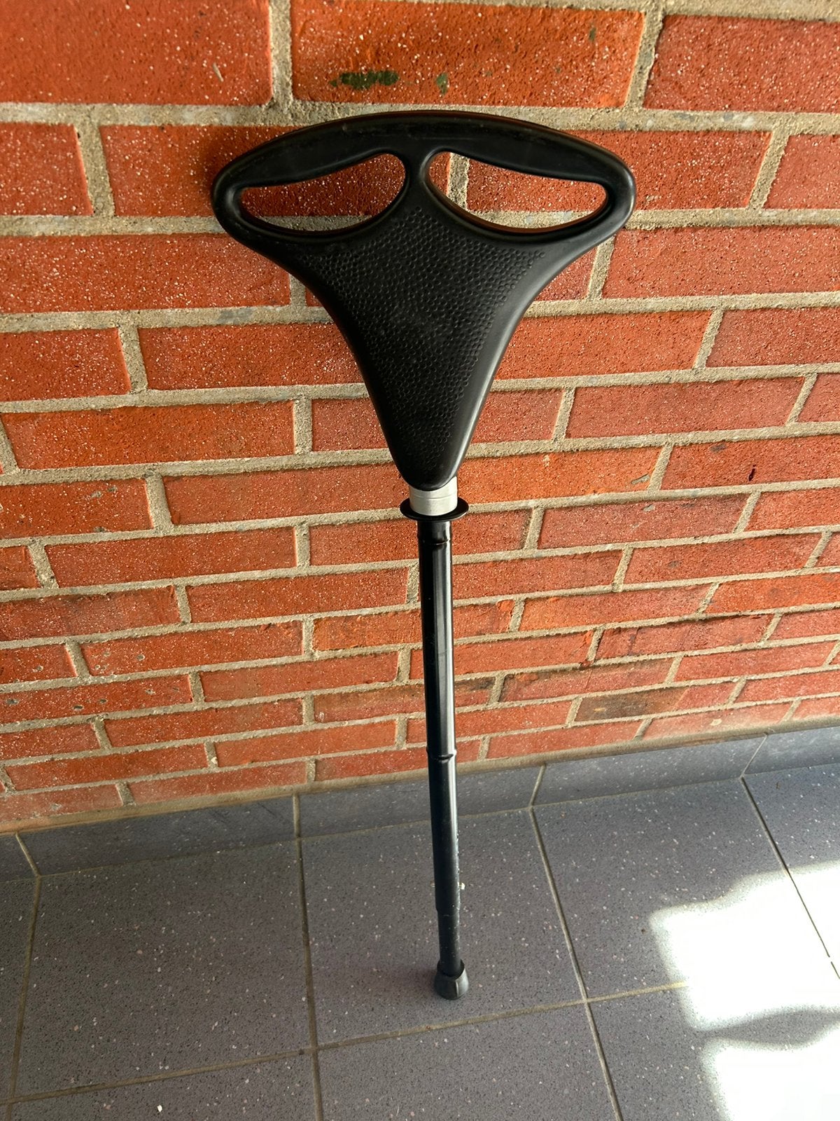 wandelstok zitstok opvouwbaar zwart, Diversen, Ophalen of Verzenden, Opvouwbaar, Zo goed als nieuw