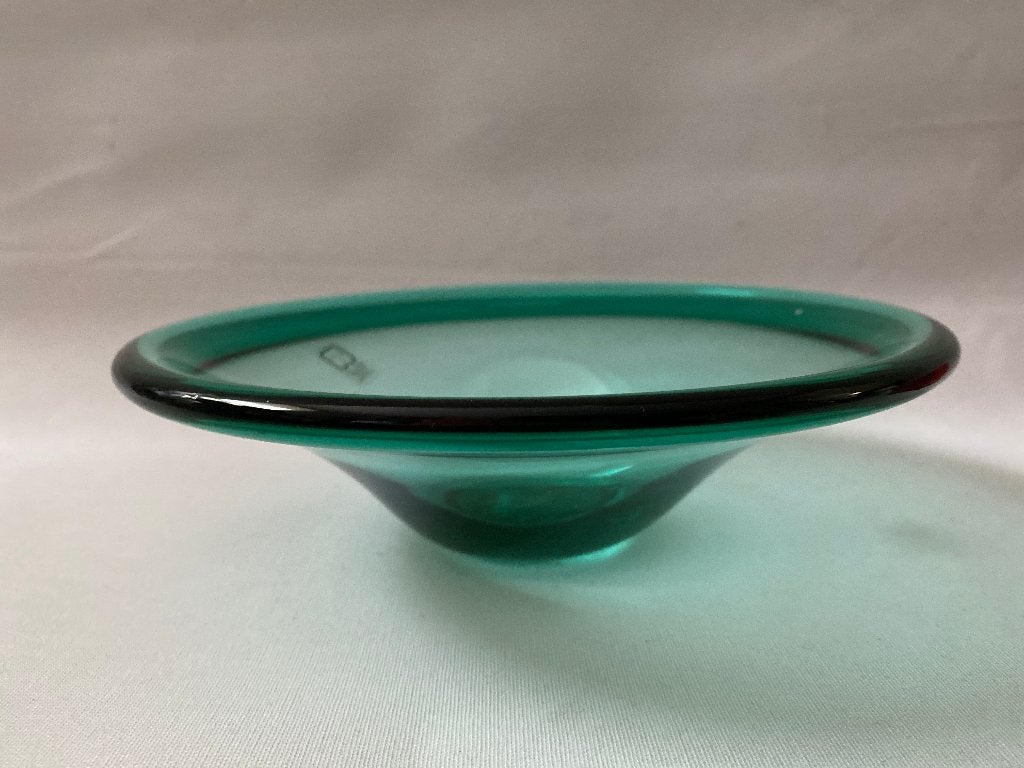 Design Italiaans Kristallen schaal Cristallo al Piombo, Gebruikt, Schaal, Rond, Ophalen of Verzenden