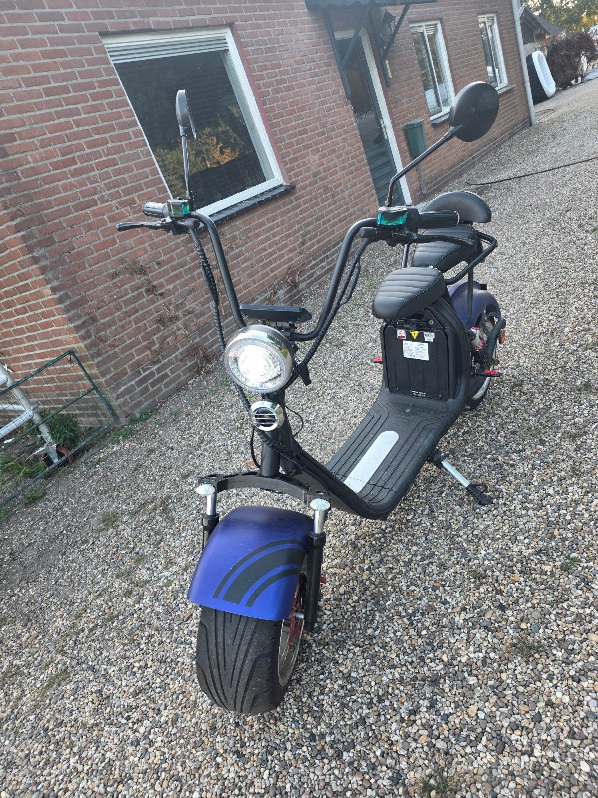 E-Chopper Elektrisch - Blauw Kenteken - 360 km - Als Nieuw, Elektrisch, Zo goed als nieuw, Ophalen, Overige merken