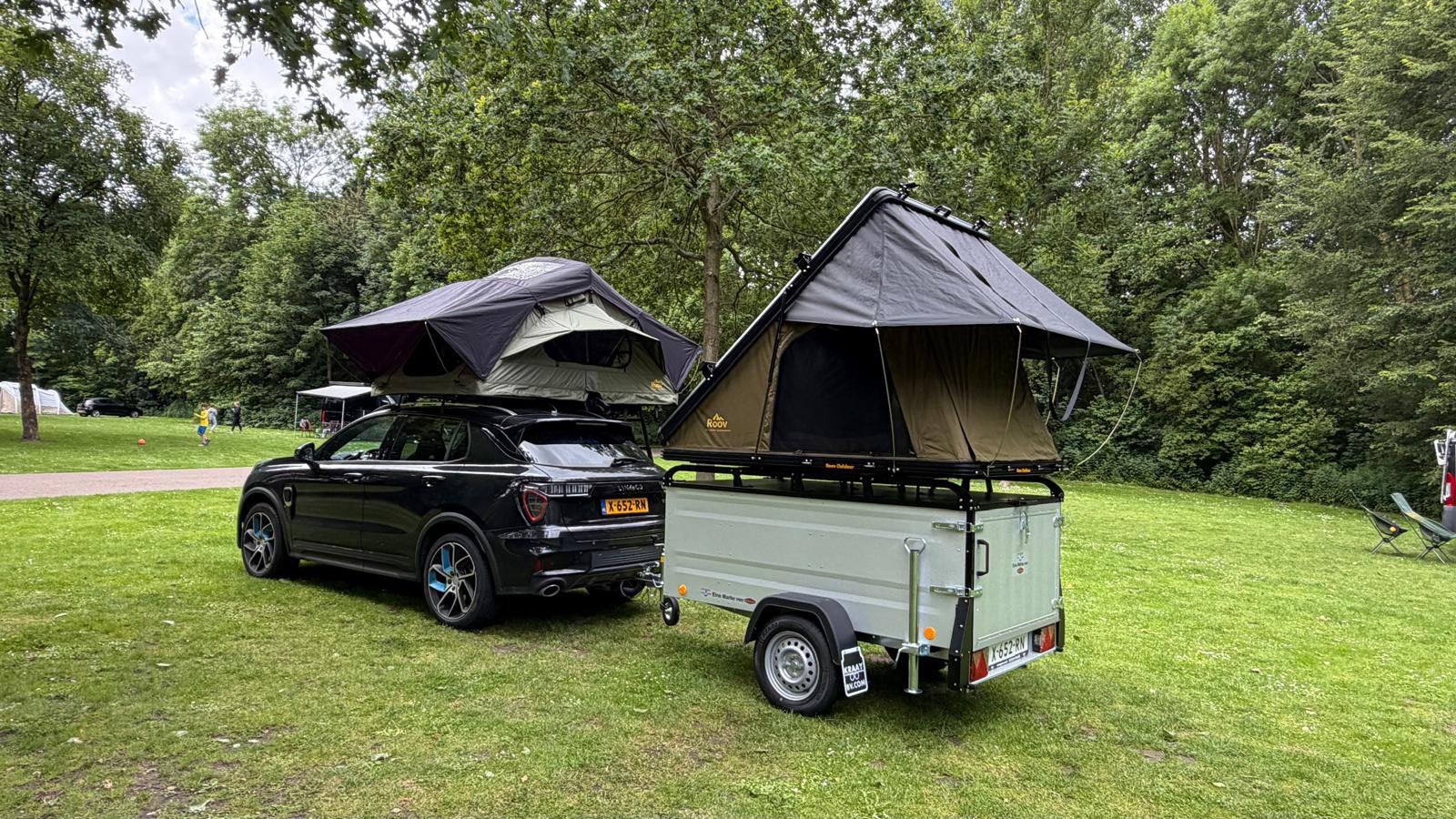 Böckmann KT-EU2 + ROOV daktent | ROOV Adventure Trailer, Auto diversen, Aanhangers en Bagagewagens, Ophalen, Böckmann Fahrzeugwerke GmbH
